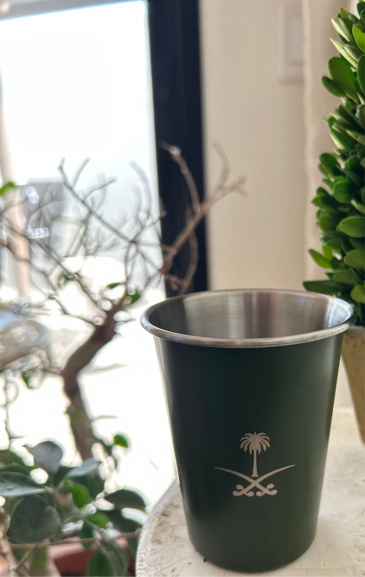 Kingdom of Saudi Arabia Cup for Cold Drinks كوب المملكة العربية السعودية  للمشروبات الباردة بدون غطاء