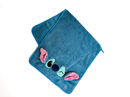 Lilo & Stitch Bath Towel Blue Pink Towel منشفة للشعر ليلو وستيتش