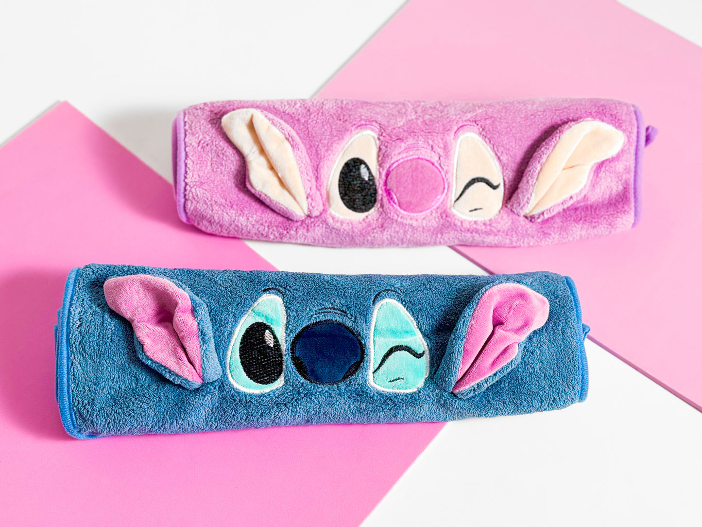 Lilo & Stitch Bath Towel Blue Pink Towel منشفة للشعر ليلو وستيتش
