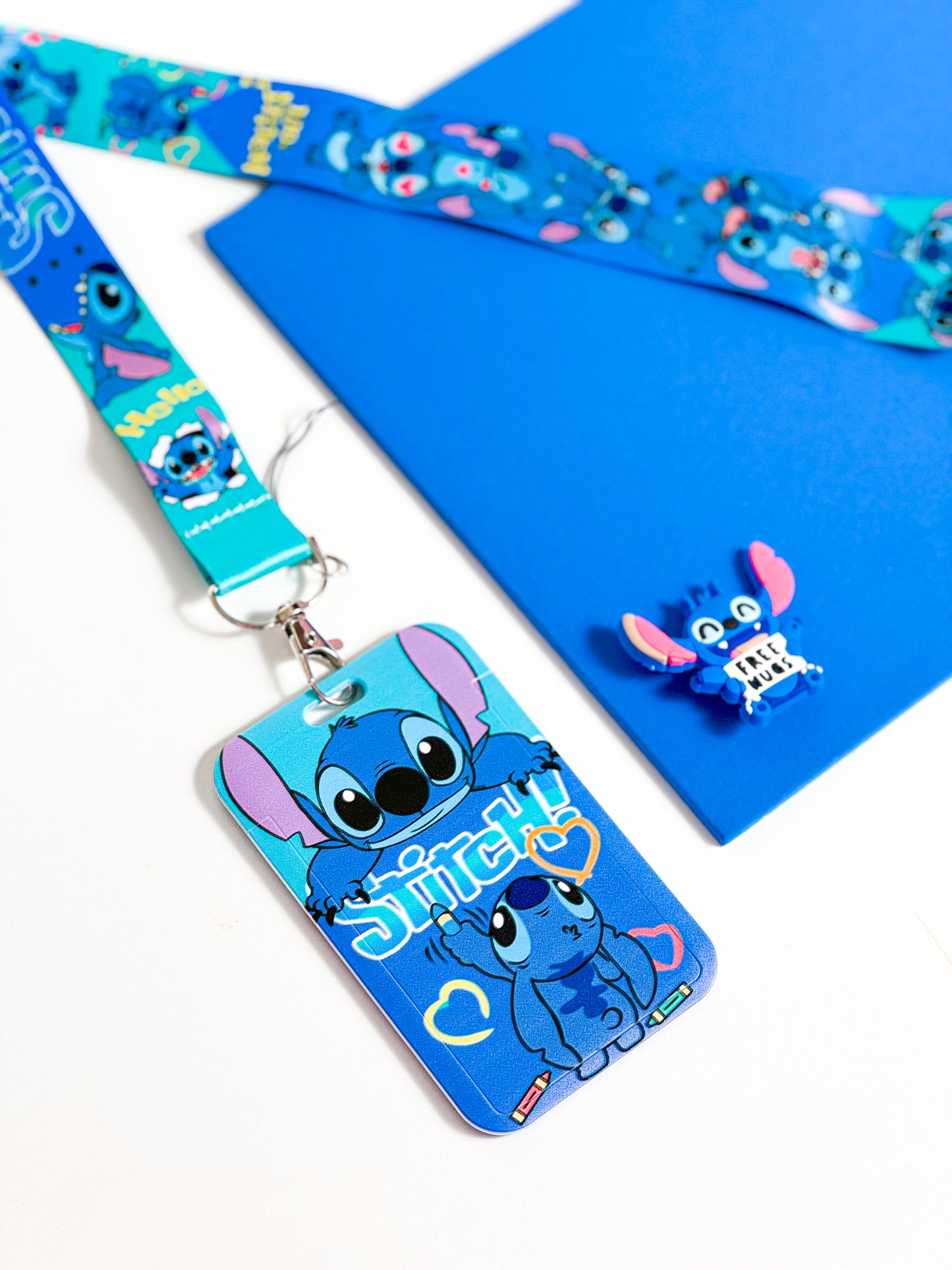 Lilo & Stitch ID Card Holder Blue حامل بطاقة شخصية ليلو وستيتش