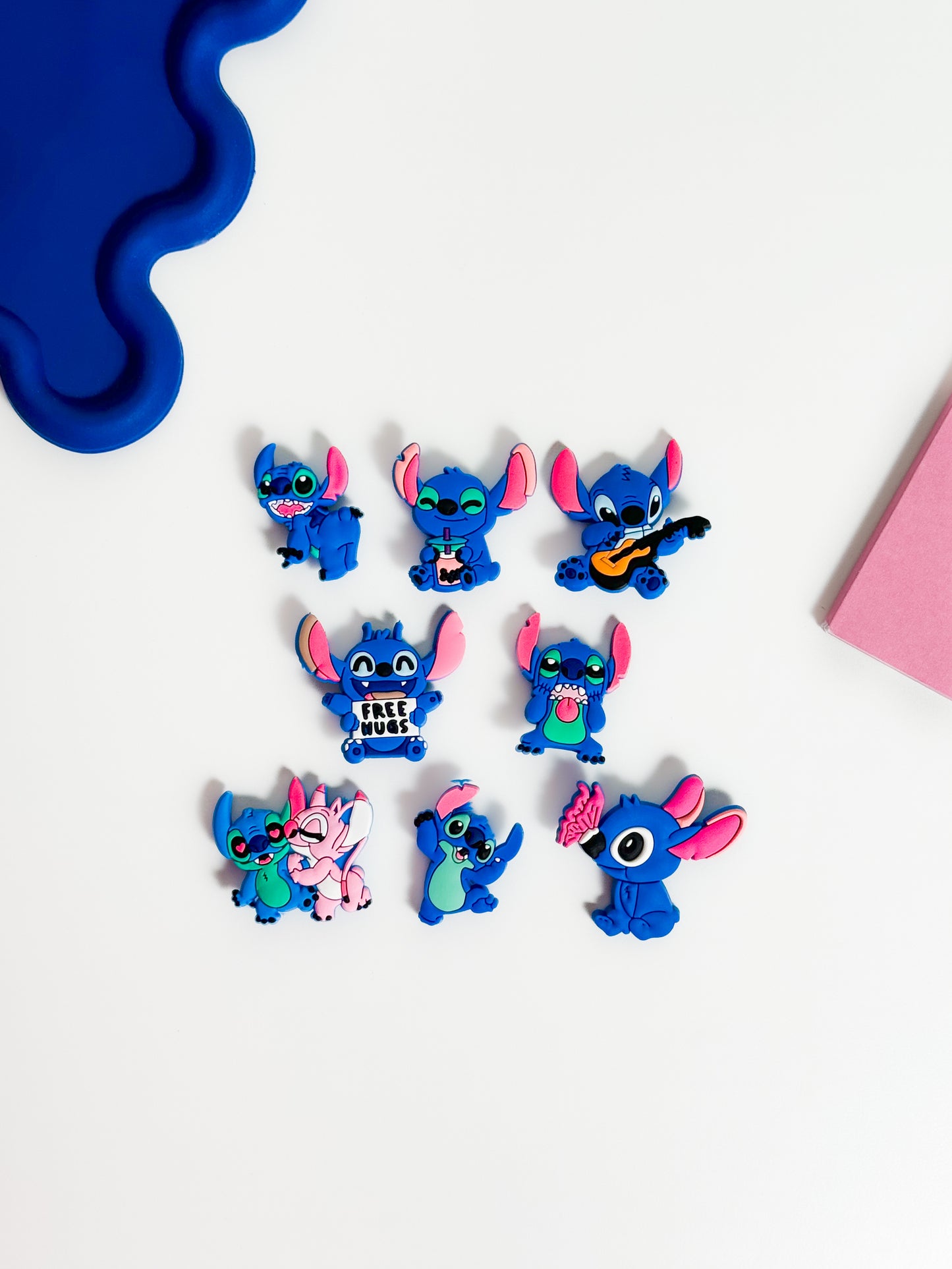 8 PCs Lilo & Stitch Shoe Buckles