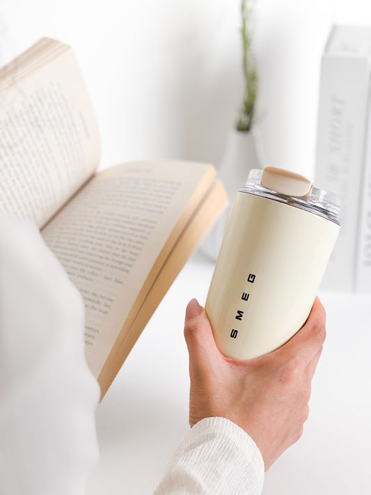 SMEG print Coffee Mug White and Black كوب قهوة بلونين أبيض وأسود
